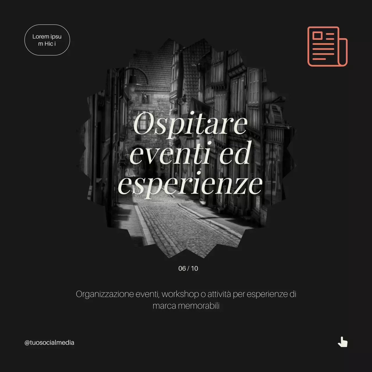 Nero Moderno Strategia elegante per la costruzione dell'identità del marchio Suggerimenti Carosello Instagram