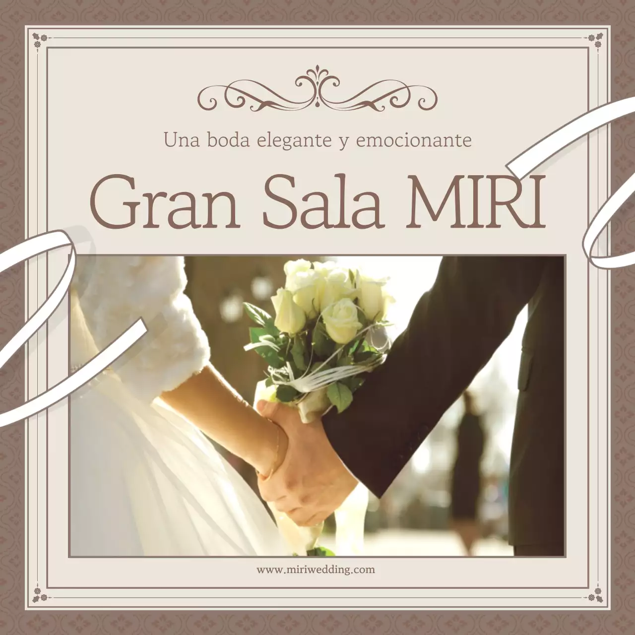 Promover una boda clásica en beige y marfil