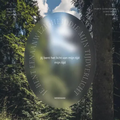 Trendy sentiment posts in groen en wit