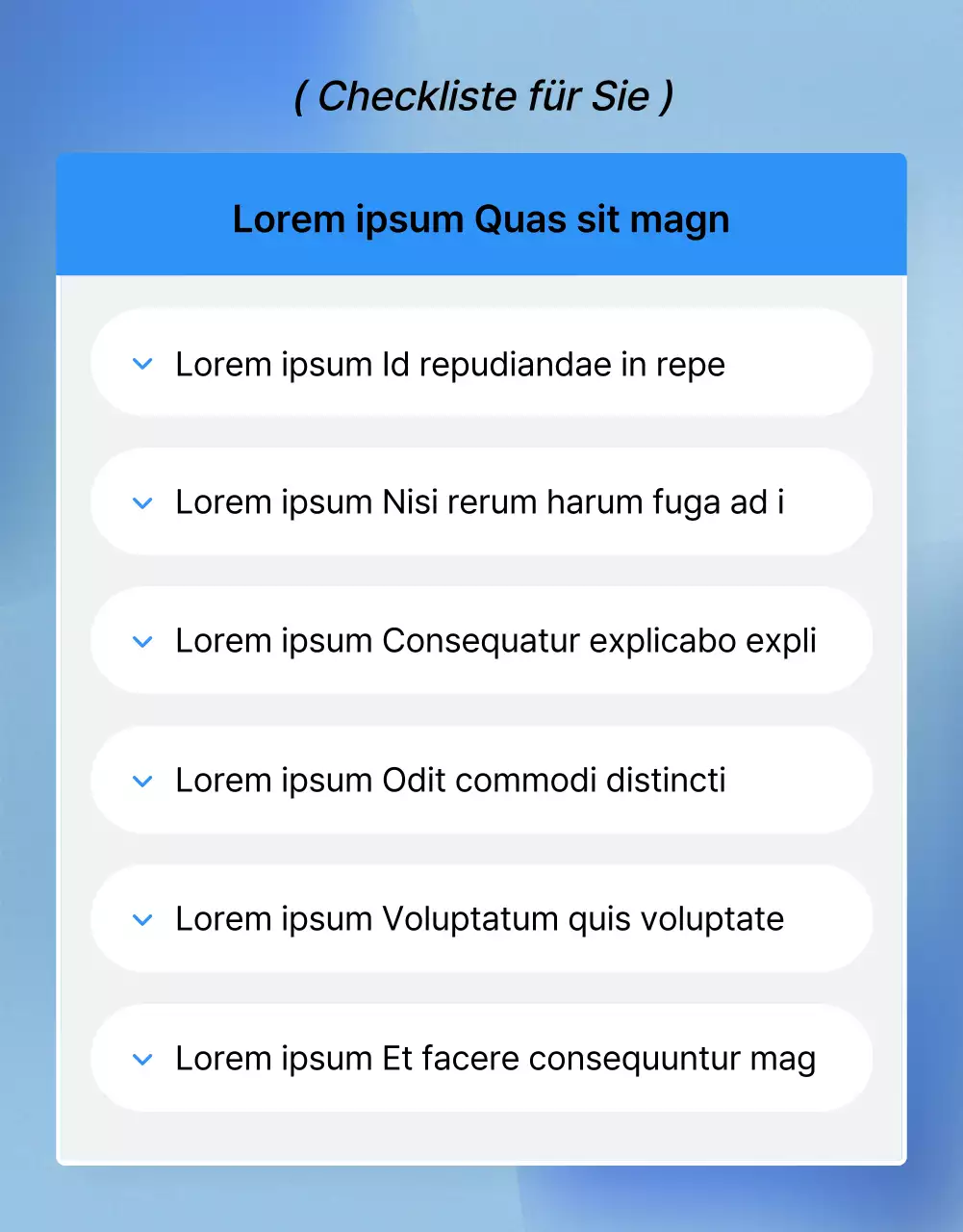 Fördern Sie die blau-weiße trendige Mode Detailseite Checkpoint