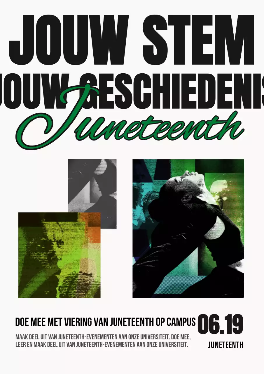 Promoot een groen-wit, trendy welkomstevenement voor nieuwkomers