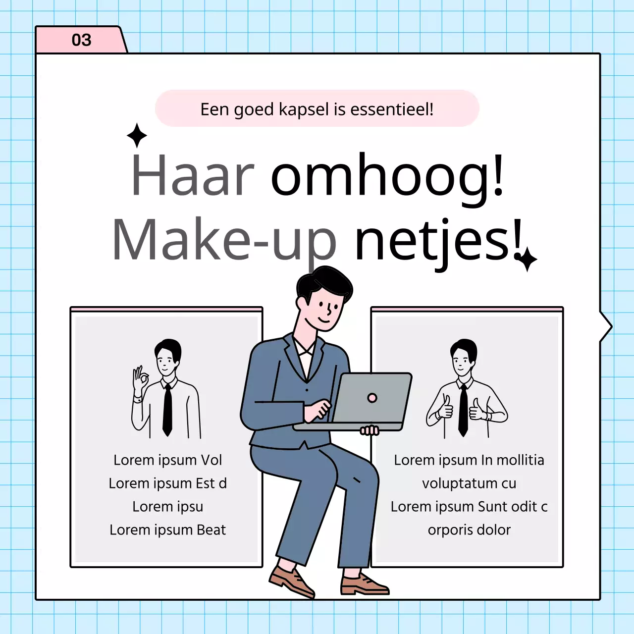 Over eenvoudige interviewstrategieën in lichtblauw en roze