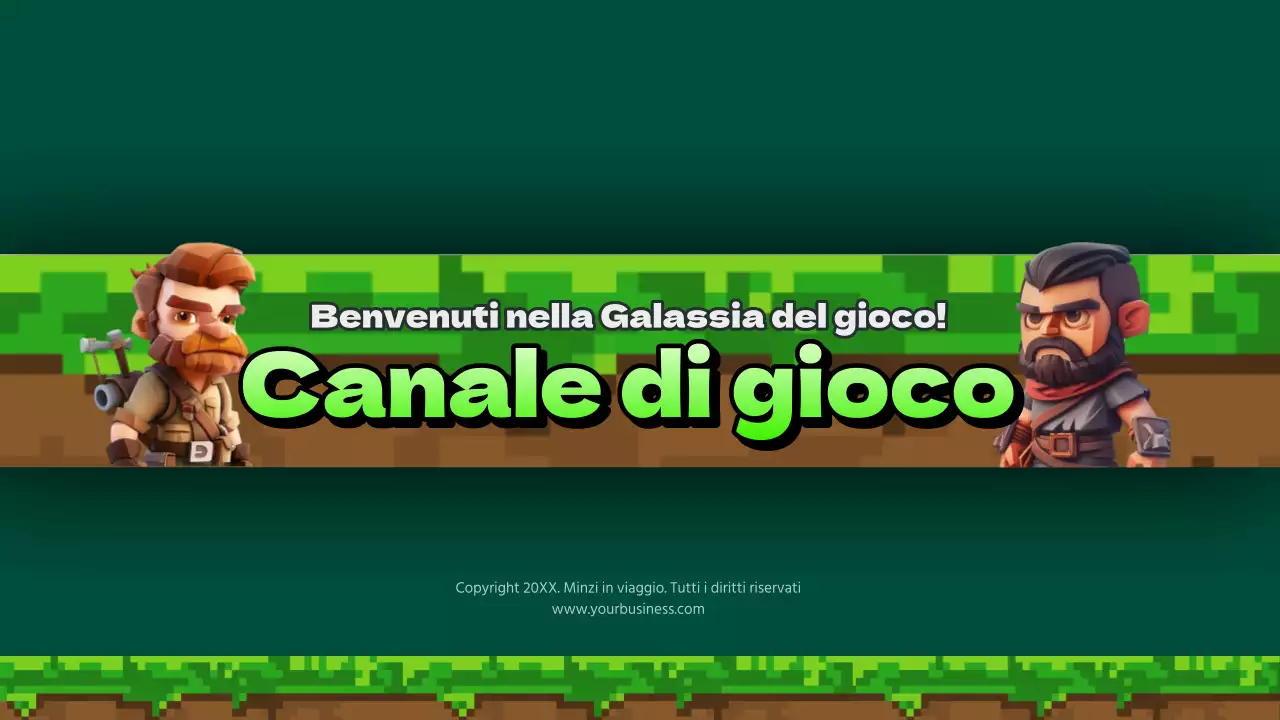 Gioco di fantasia verde e nero Canale YouTubeArt