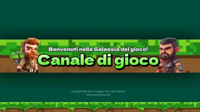 Gioco di fantasia verde e nero Canale YouTubeArt