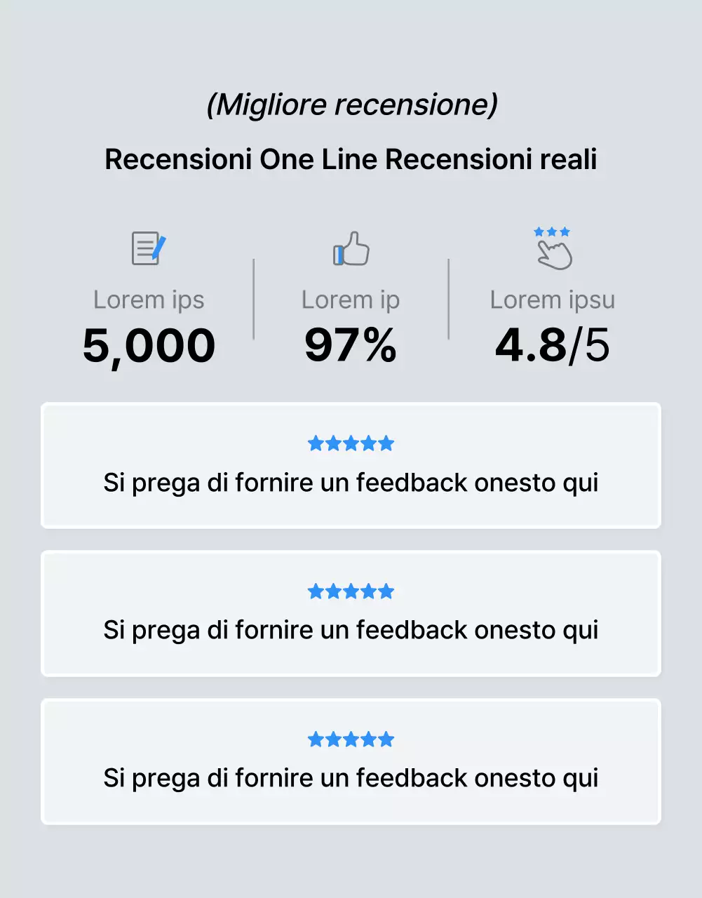 Promuovere una pagina di dettaglio mobile di moda blu e bianca di tendenza