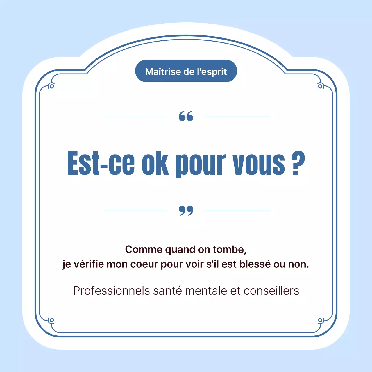 Publicité simple pour l'image de marque d'un hôpital en bleu clair