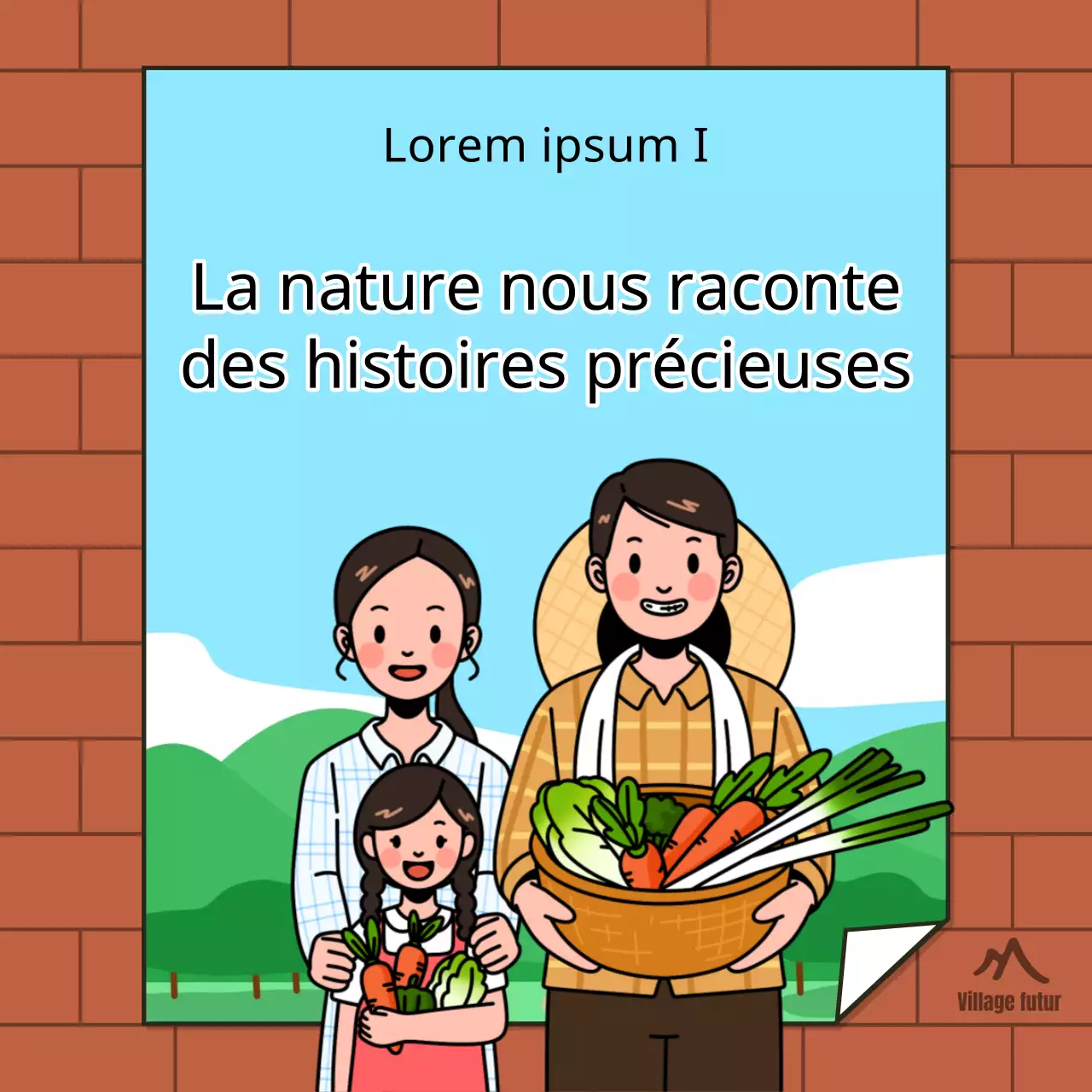 Un guide simple des expériences rurales en vert et bleu clair