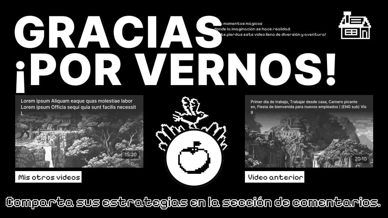Portada de la salida del canal de juegos modernos en blanco y negro