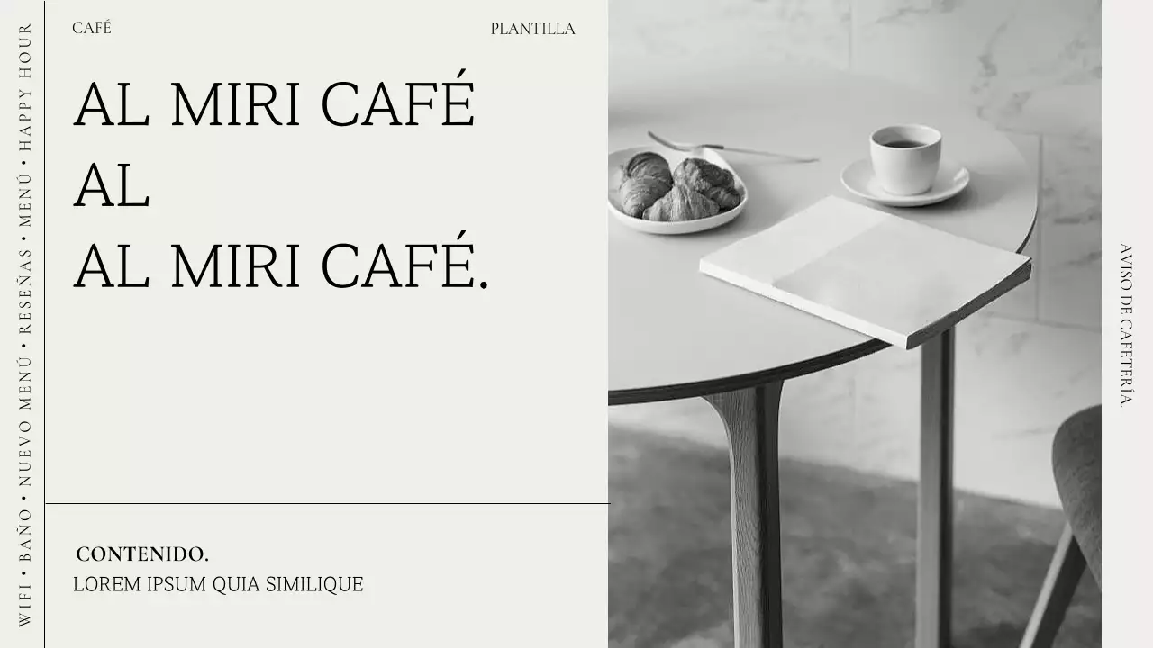 Anunciamos una colección de cafés modernos en beige