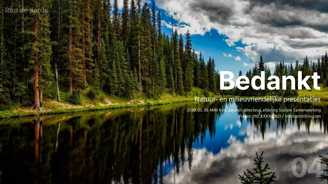 Een eenvoudige groene presentatie voor de State of the Union