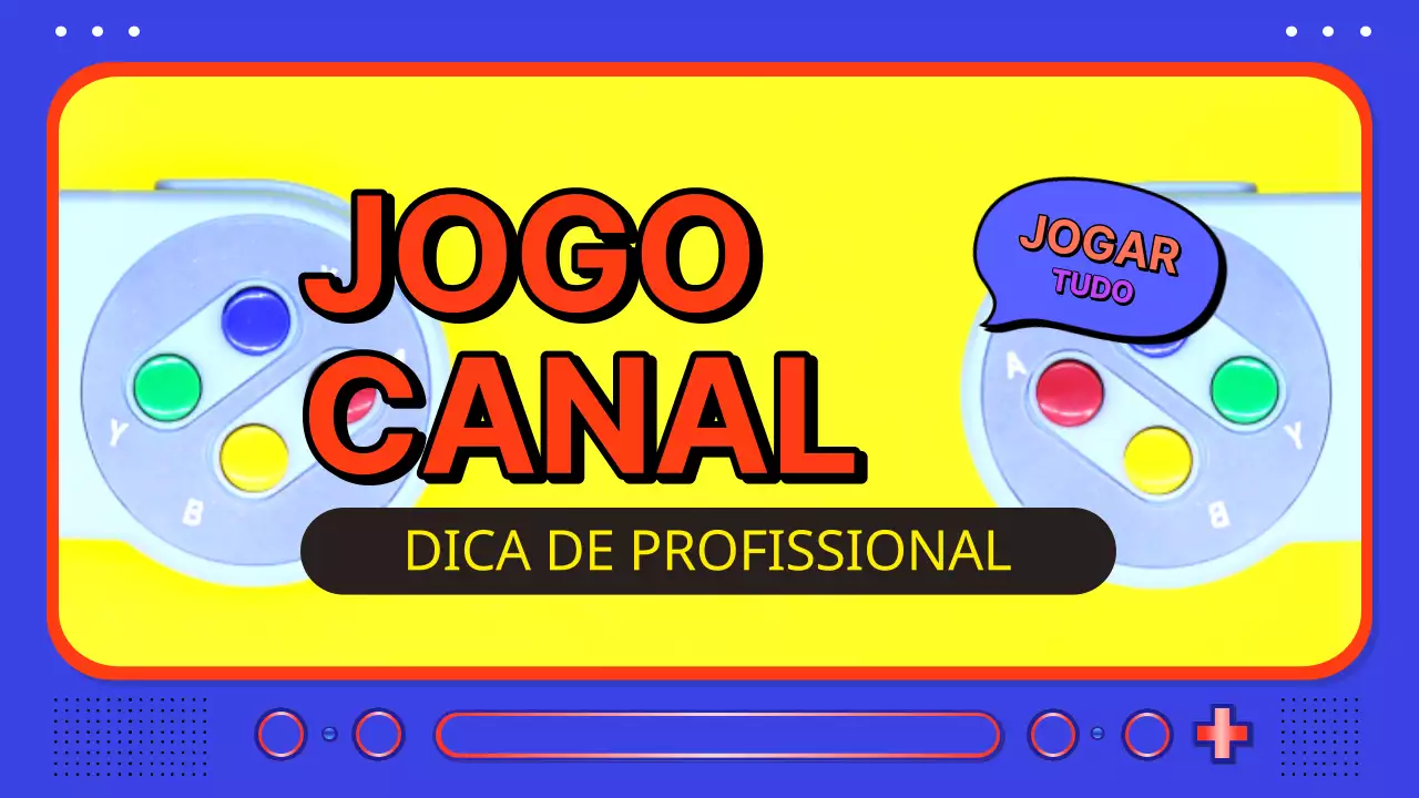 Promova o seu canal de jogos com um toque de azul e amarelo