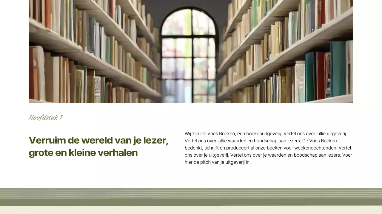 Een voorstel voor een vintage publicatie in kaki en beige