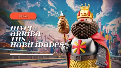 Azul y gris Animación Juego Habilidades Video Portada