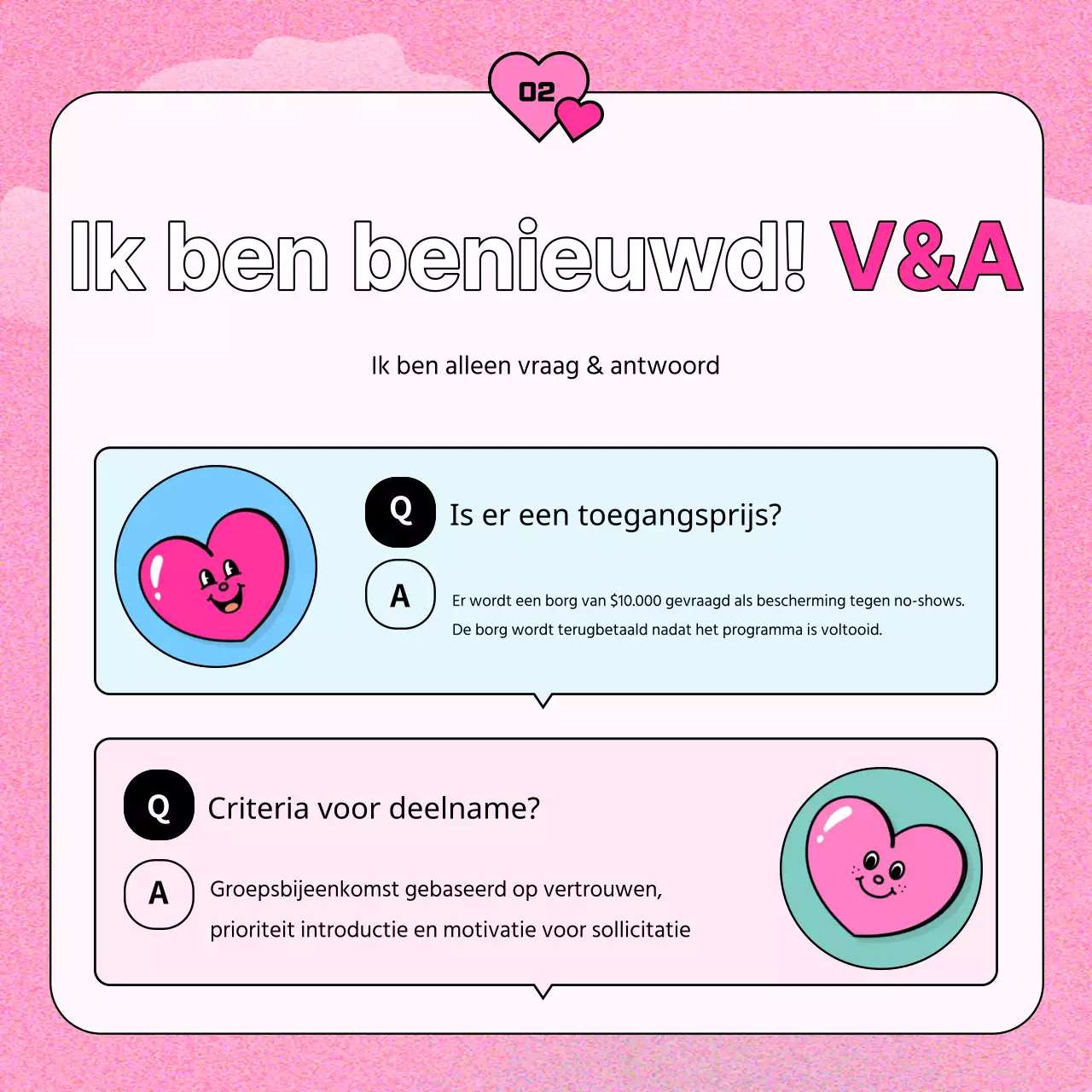 Promoot een kitscherige gemeentelijke matchmaking date in roze en mint