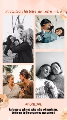 Campagne rose et élégante pour la fête des mères