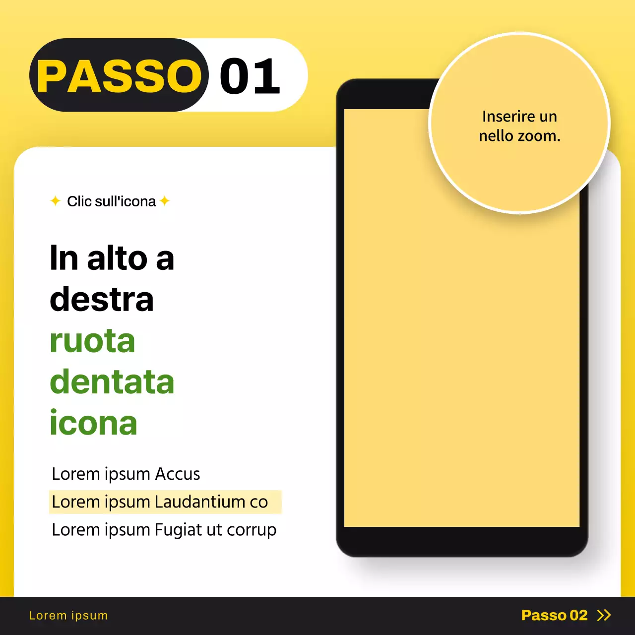 Promuovere una semplice concessionaria di telefonia mobile in giallo