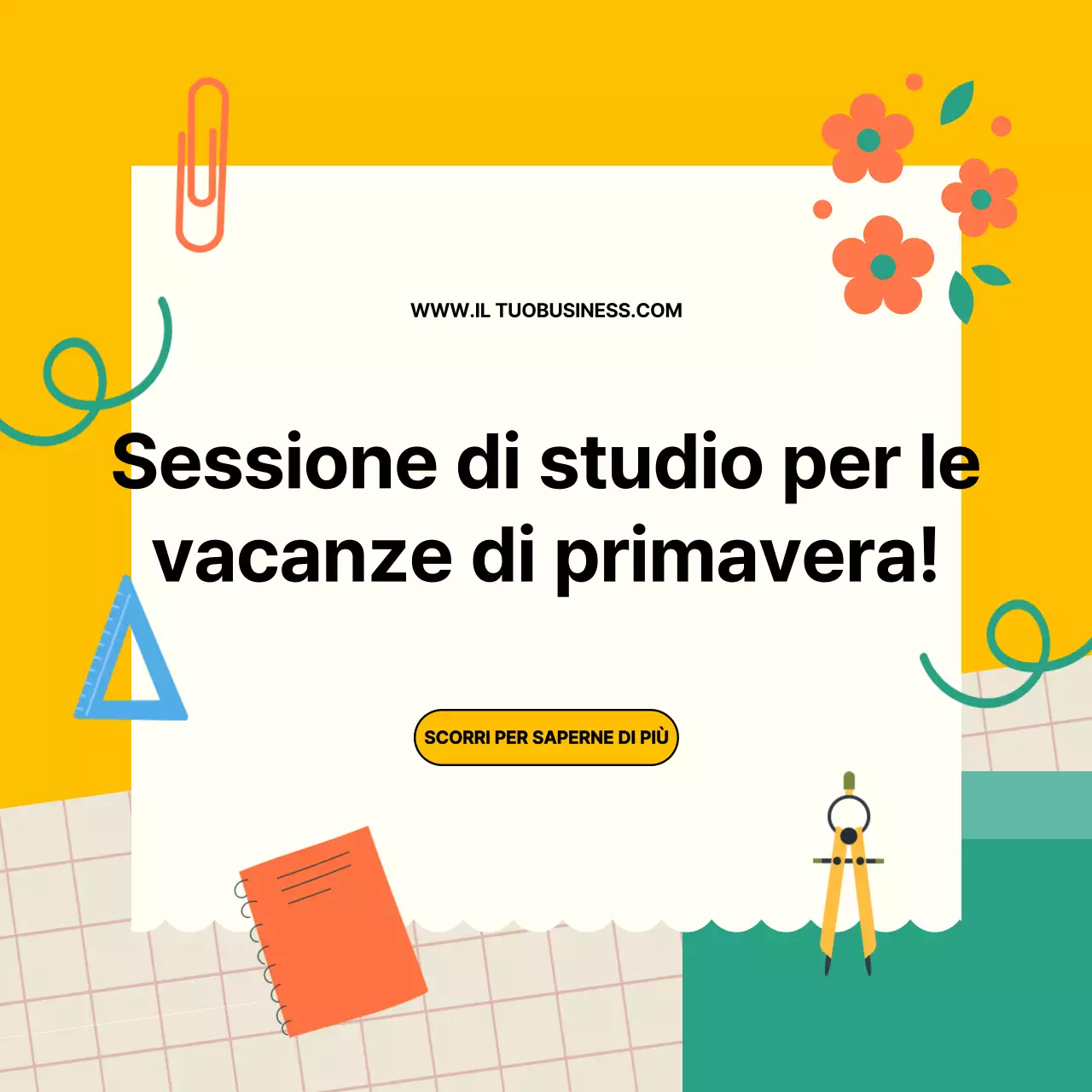 Guida alla sessione di studio delle tendenze giallo-bianche per le vacanze di primavera