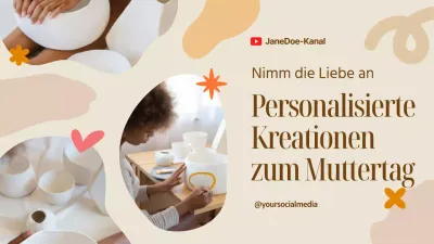 Beige Minimal Simple Personalisierte Muttertagskreationen YouTube Vorschaubild