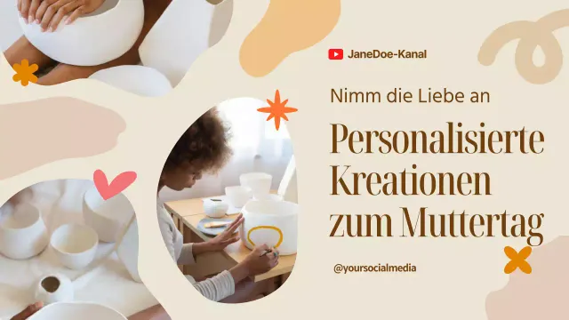 Beige Minimal Simple Personalisierte Muttertagskreationen YouTube Vorschaubild