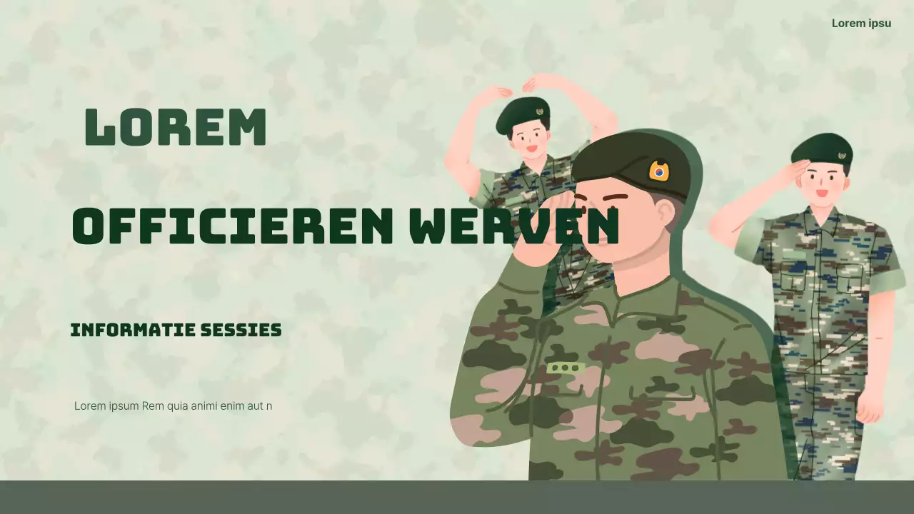 Een eenvoudige, groene en limoengroene briefinggids voor aanwervers
