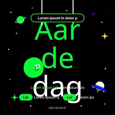 Een neon en kitscherige Earth Day-campagne