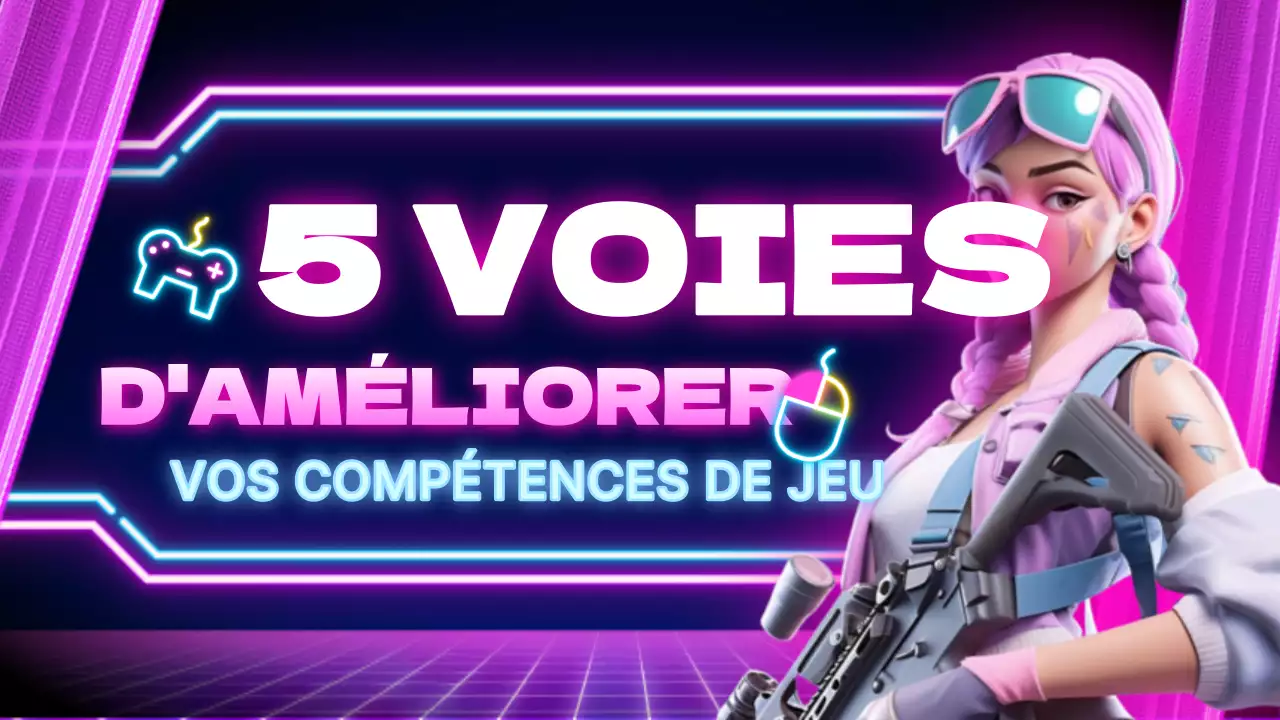 Couverture de YouTube de style cyberpunk en noir et violet