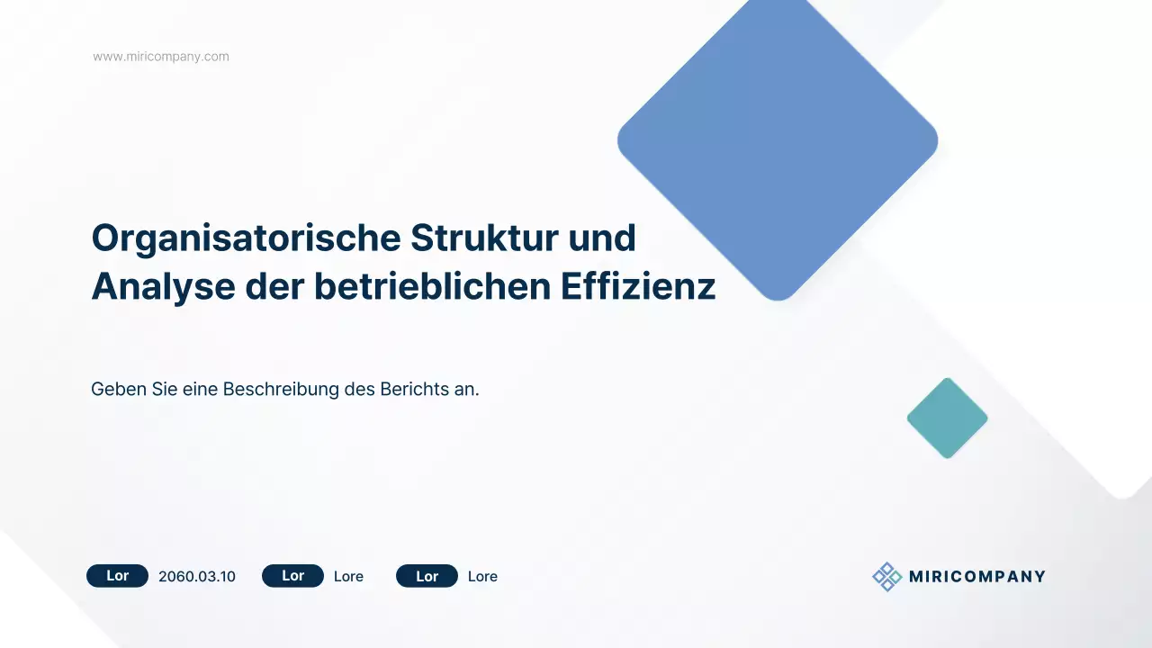 Ein einfacher Bericht für den öffentlichen Sektor in Hellblau und Minze