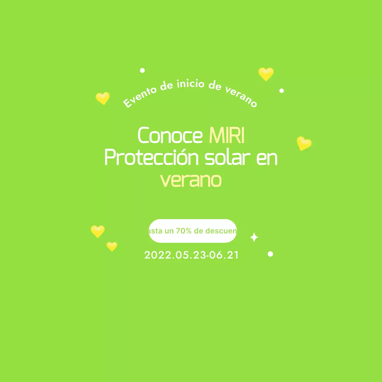 Diseño promocional con colores inspirados en la primavera