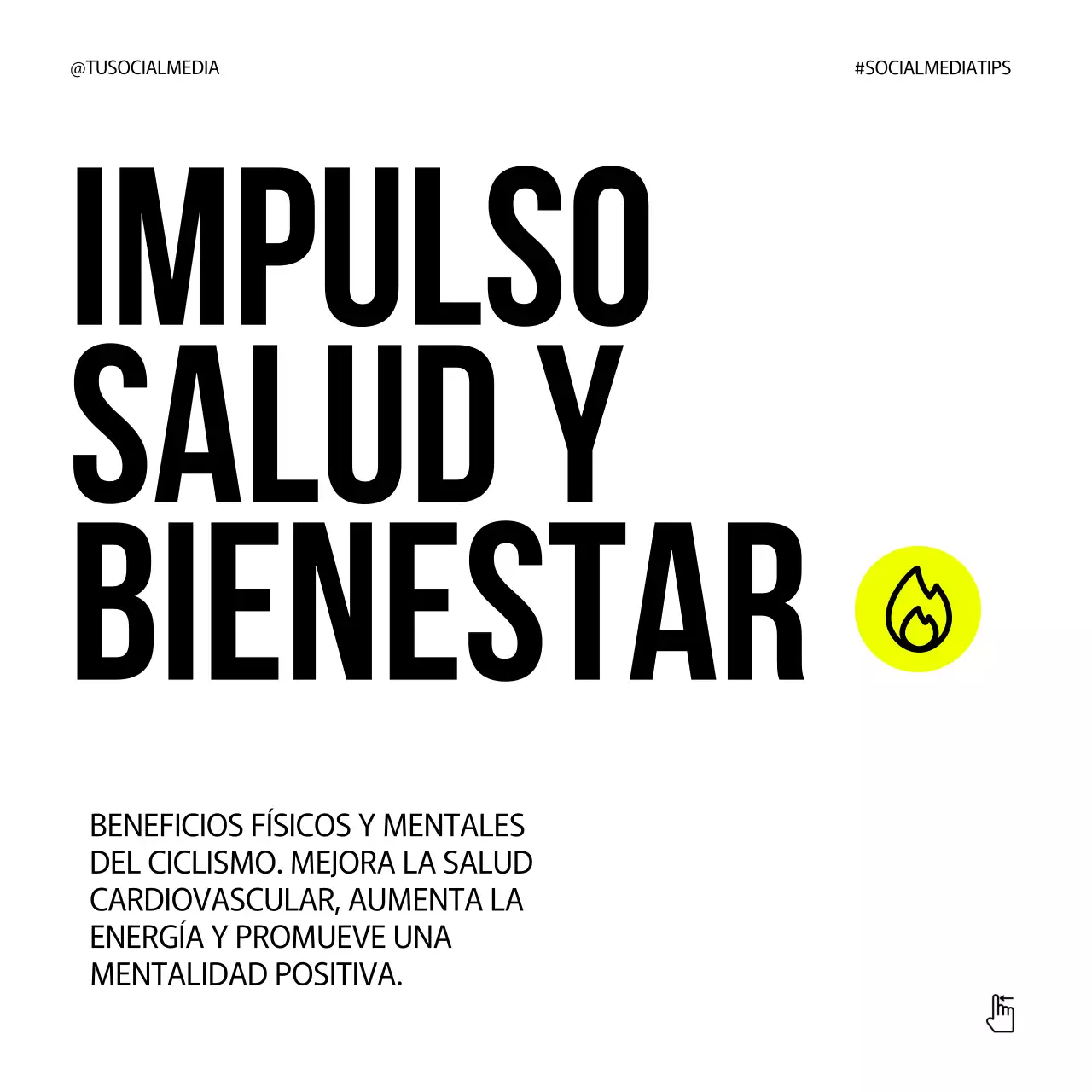 Gris Neón Verde Negrita Día Nacional de la Bicicleta Consejos Instagram Carrusel Post