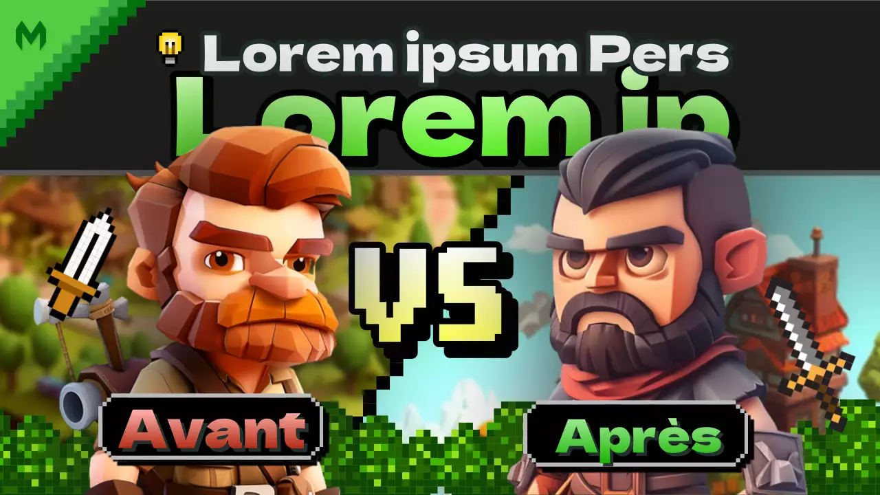 Miniature de l'épreuve de force du jeu fantastique vert et noir