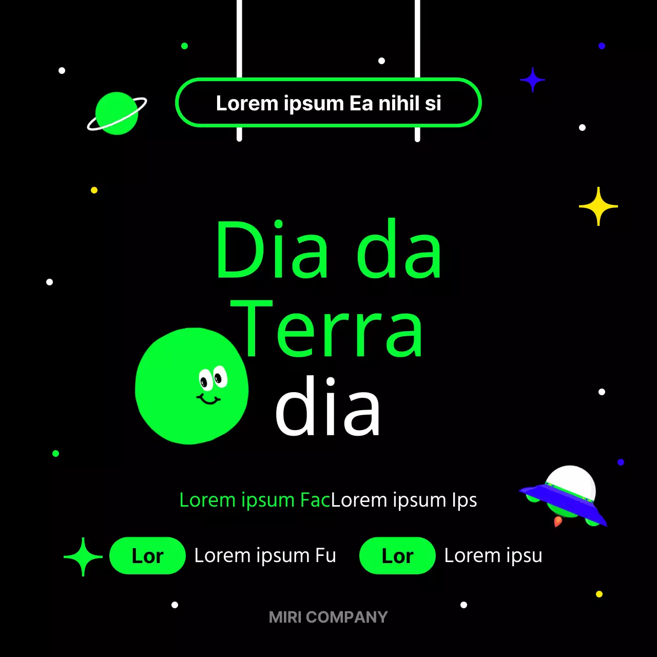 Uma campanha neon e kitsch para o Dia da Terra