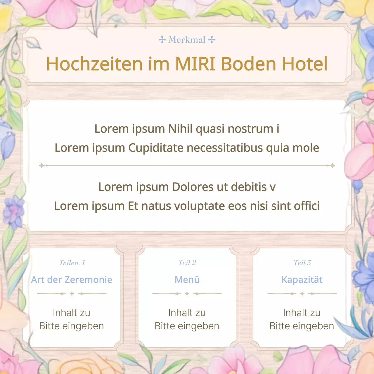 Werbung für eine klassische Hochzeit in Lavendel und Rosa