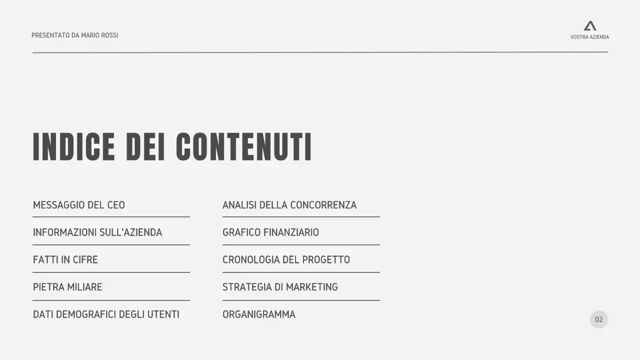 Nero Bianco Grigio Strategia aziendale minimale