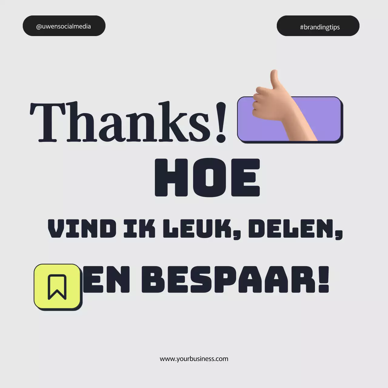 Grijs Paars Groen Vet Minimal Personal Branding Tips Instagram Carrousel Post