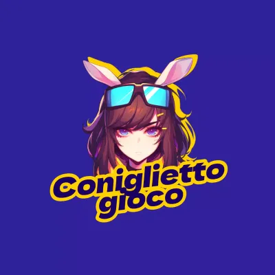 Animazione blu e gialla Logo Flyer di gioco