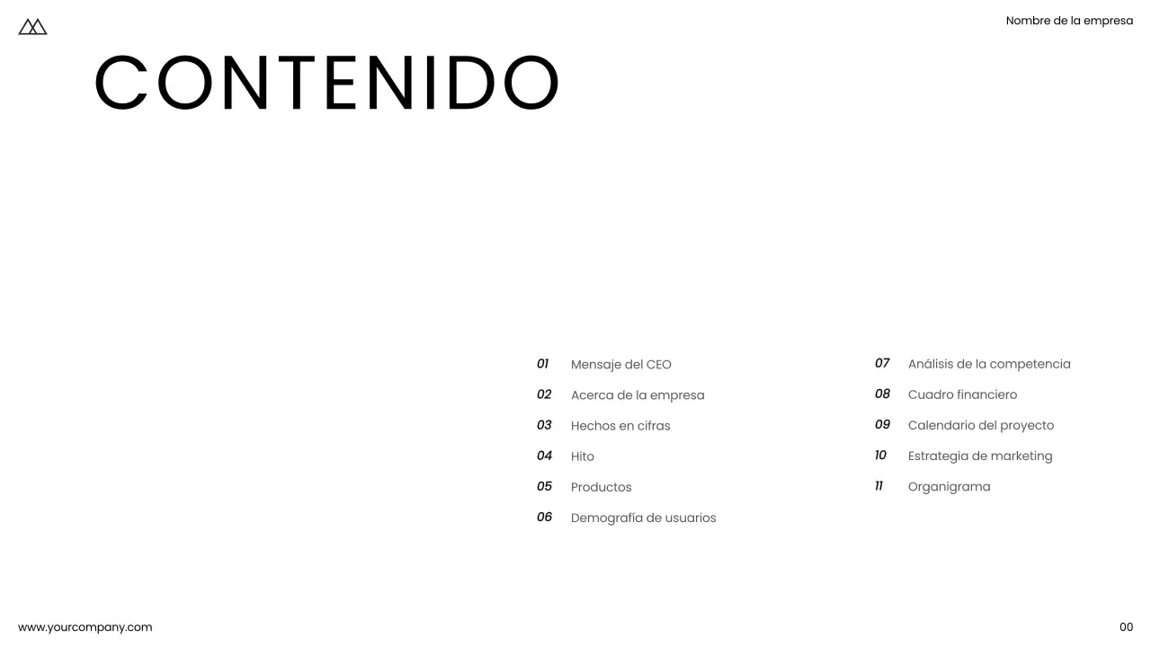 Blanco y negro Minimal Simple Business Product Pitch