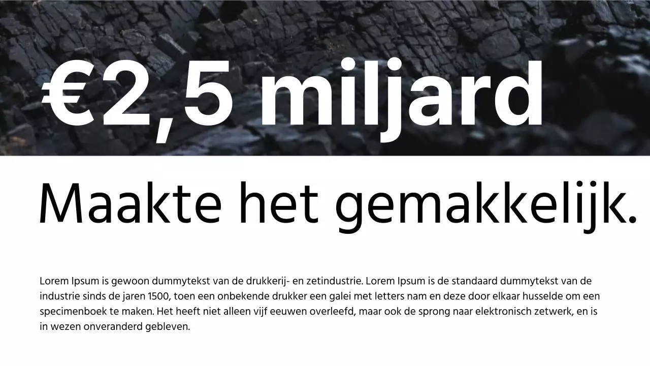 Zwart-wit Modern Zakelijk Lay-out Voorstel