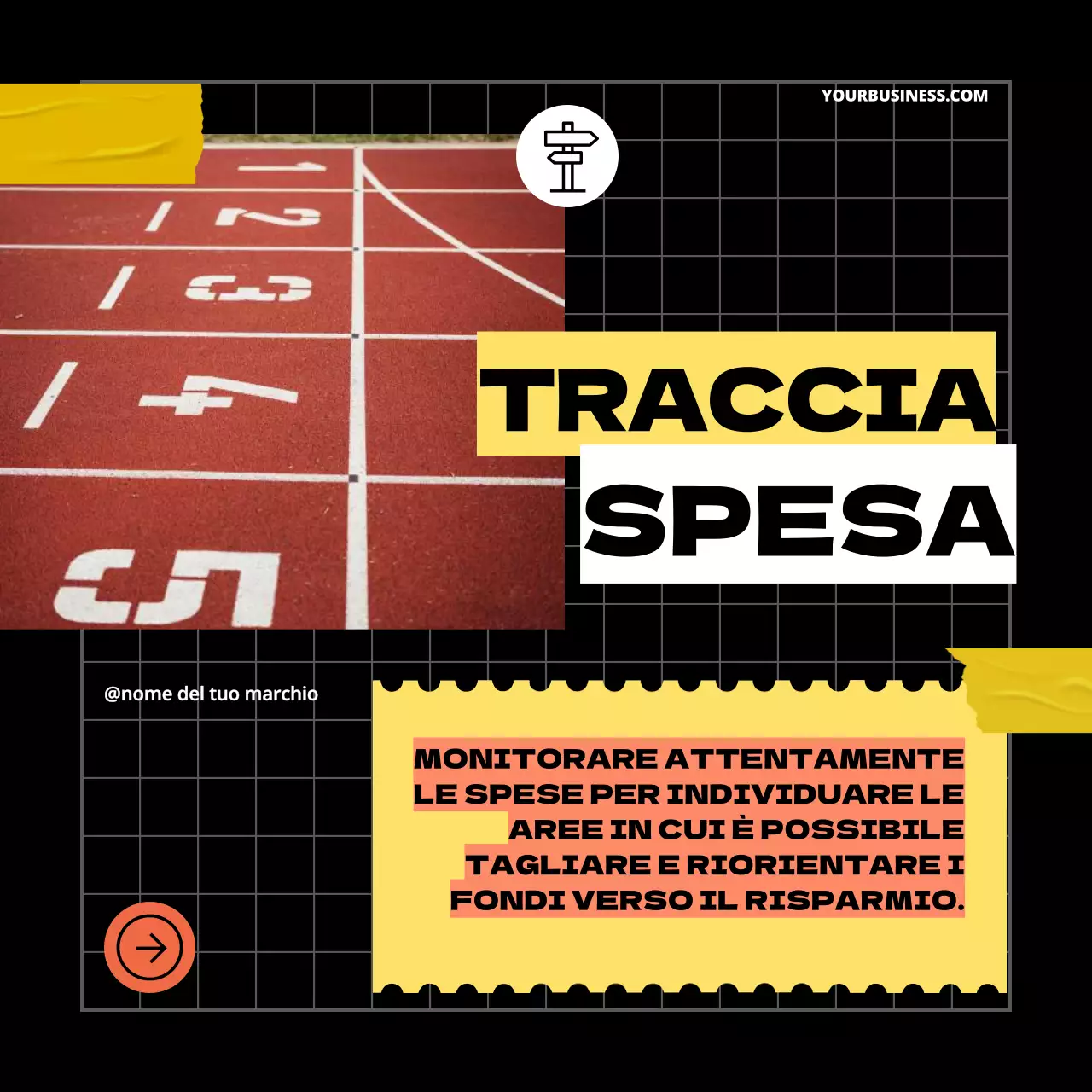 Giallo Nero Geometrico Pop Consigli per migliorare il vostro piano di risparmio Carosello Instagram