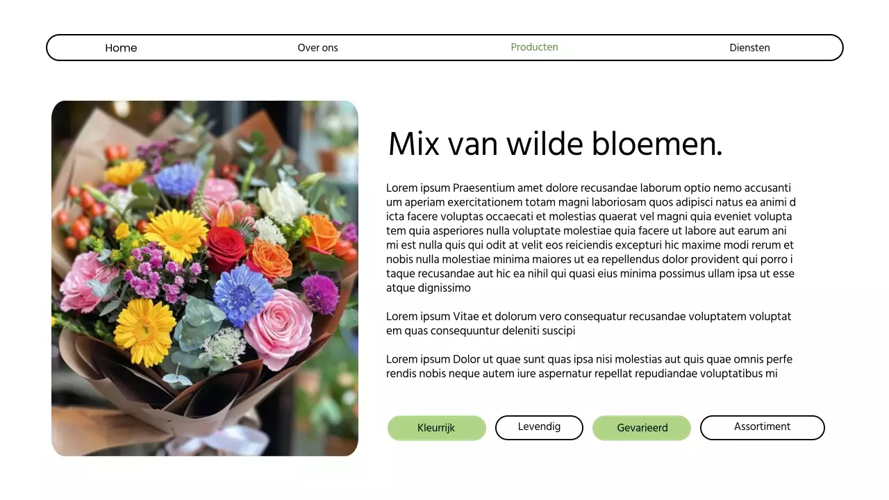 Introductie van Green Modern Bloemenwinkel