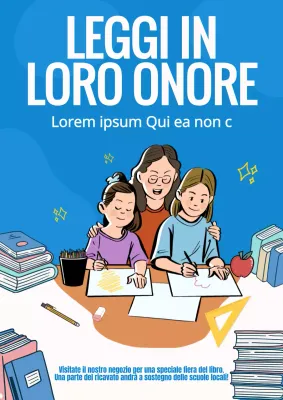 Poster didattico a livello oculare