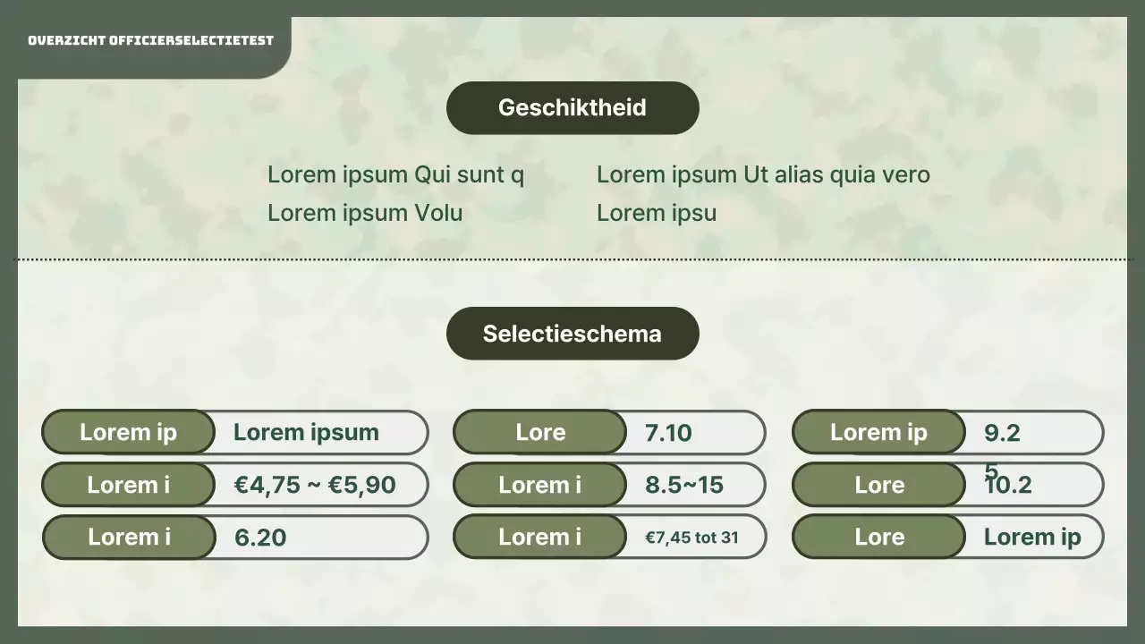 Een eenvoudige, groene en limoengroene briefinggids voor aanwervers
