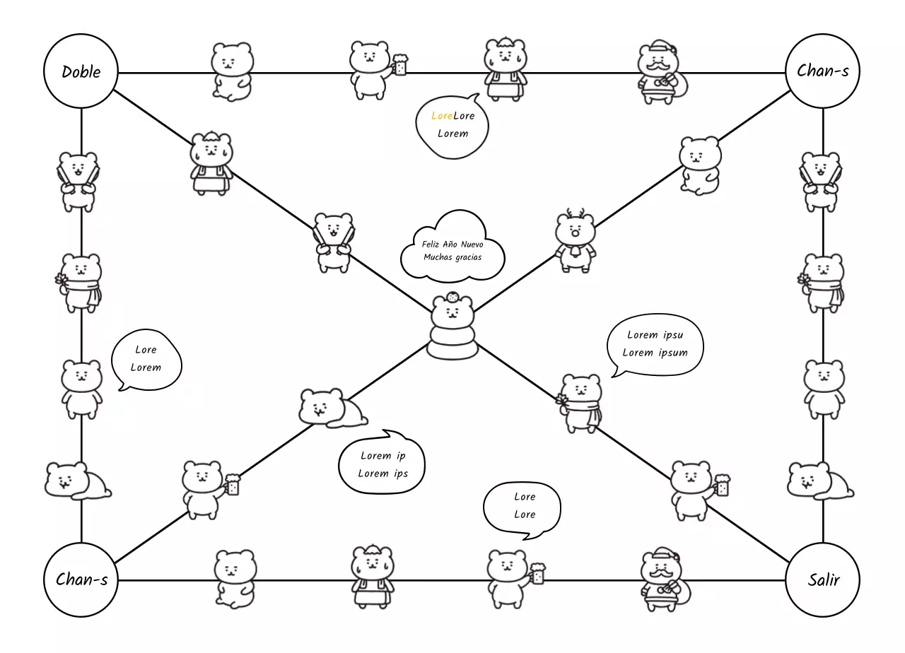 Simpático parque infantil con forma de osito