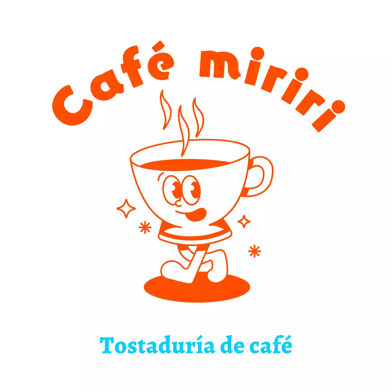Simpática y sencilla cafetería con personajes de tazas