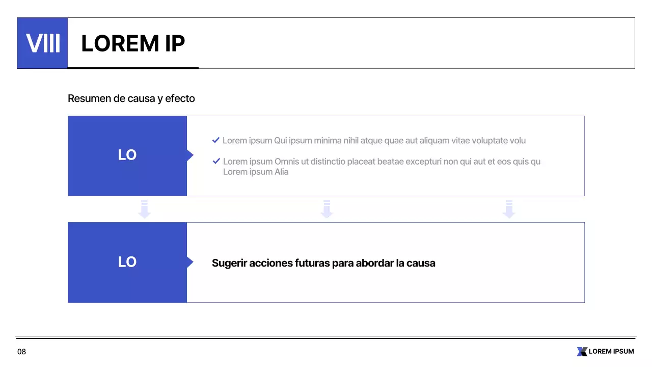 Informe imprimible sencillo en blanco y azul sobre el sector público