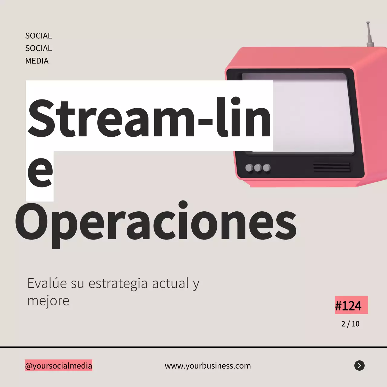 Gris Retro Negrita Estrategia Empresarial Consejos Instagram Carrusel Post