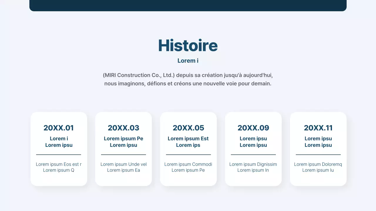 Un simple rapport de chronométreur d'entreprise de construction bleu marine
