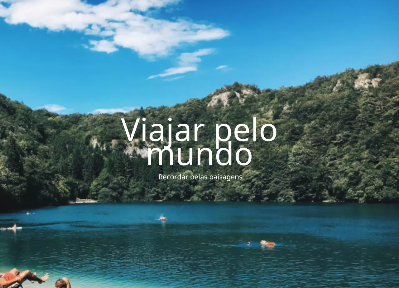Mercadoria sentimental com fotografias de paisagens deslumbrantes