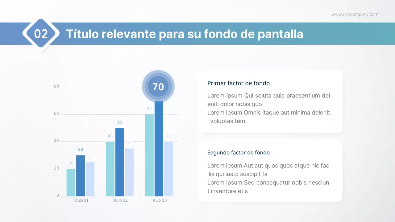 Un sencillo informe del sector público en azul claro y menta