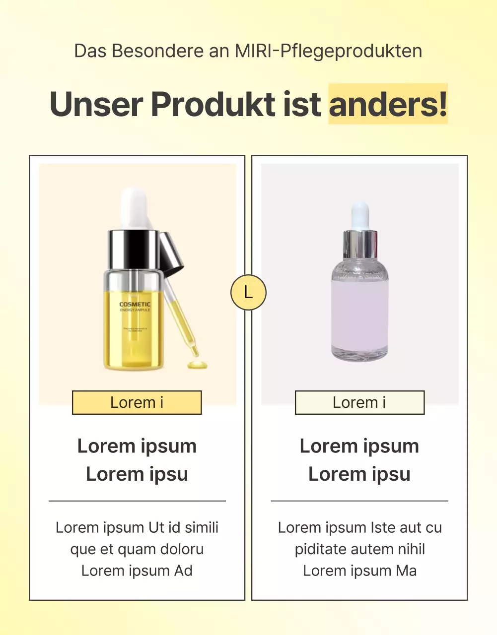 Werben Sie für eine einfache Hautpflege-Kosmetik-Checkpoint-Seite in Gelb und Orange