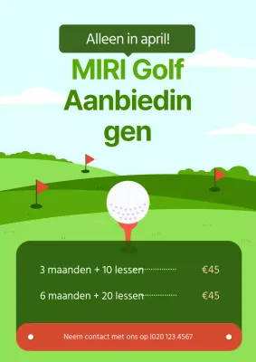 Promoot je golfevenement met een groen tintje